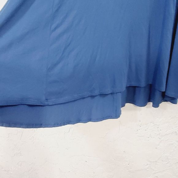 4x$25 Eileen fisher  blue stretchy oversize long sleeve crew neck shirt x-small - Picture 7 of 10